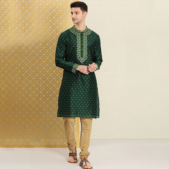 https://www.fineclothes.in/products/men-green-gold-toned-ethnic-motifs-embroidered-thread-work-jashn-kurta