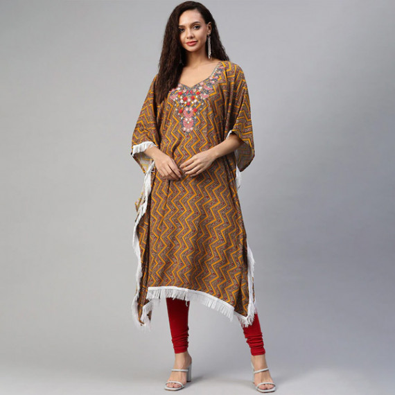 https://www.fineclothes.in/products/women-orange-brown-geometric-printed-thread-work-pure-cotton-kaftan-kurta