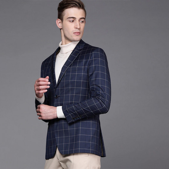https://www.fineclothes.in/products/men-navy-blue-beige-slim-fit-checked-single-breasted-smart-casual-blazer
