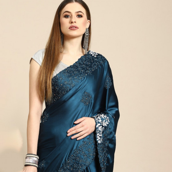 https://www.fineclothes.in/products/blue-floral-embroidered-satin-saree