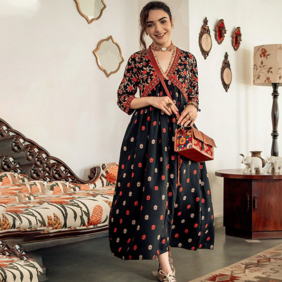 https://www.fineclothes.in/products/black-orange-ethnic-motifs-printed-maxi-dress