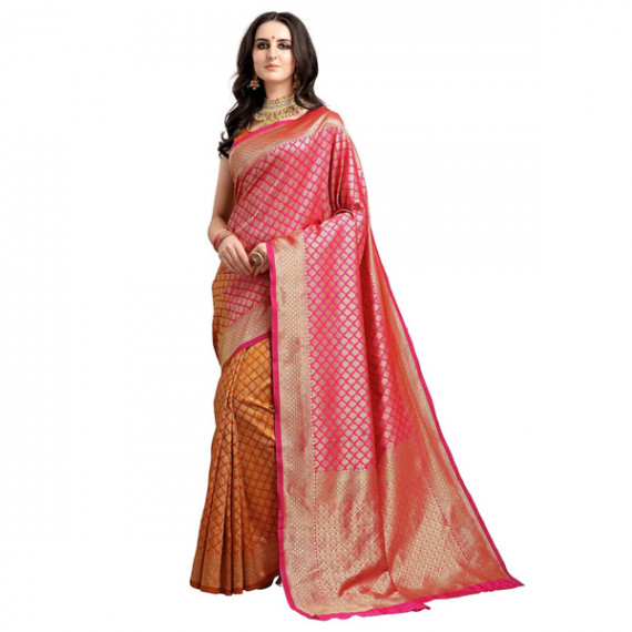 https://www.fineclothes.in/products/pink-mustard-yellow-ethnic-motifs-woven-design-half-half-kanjeevaram-saree